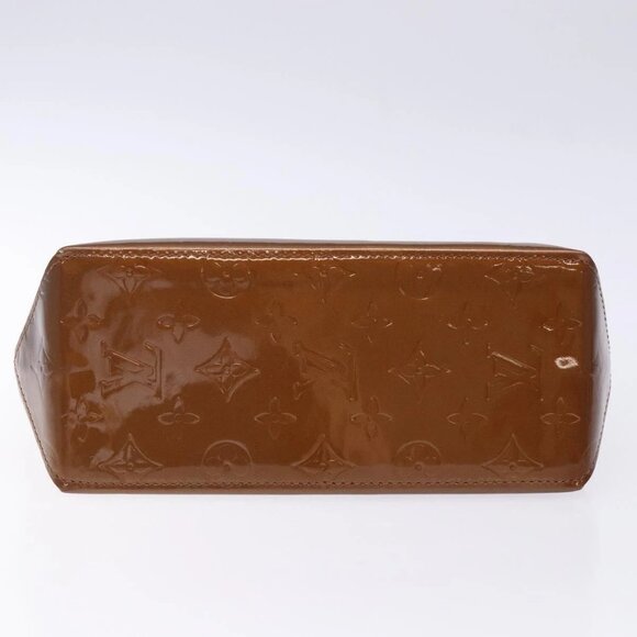 LOUIS VUITTON Monogram Vernis Reade PM Hand Bag Bronze M91146 LV Auth 132734 - Picture 6 of 16